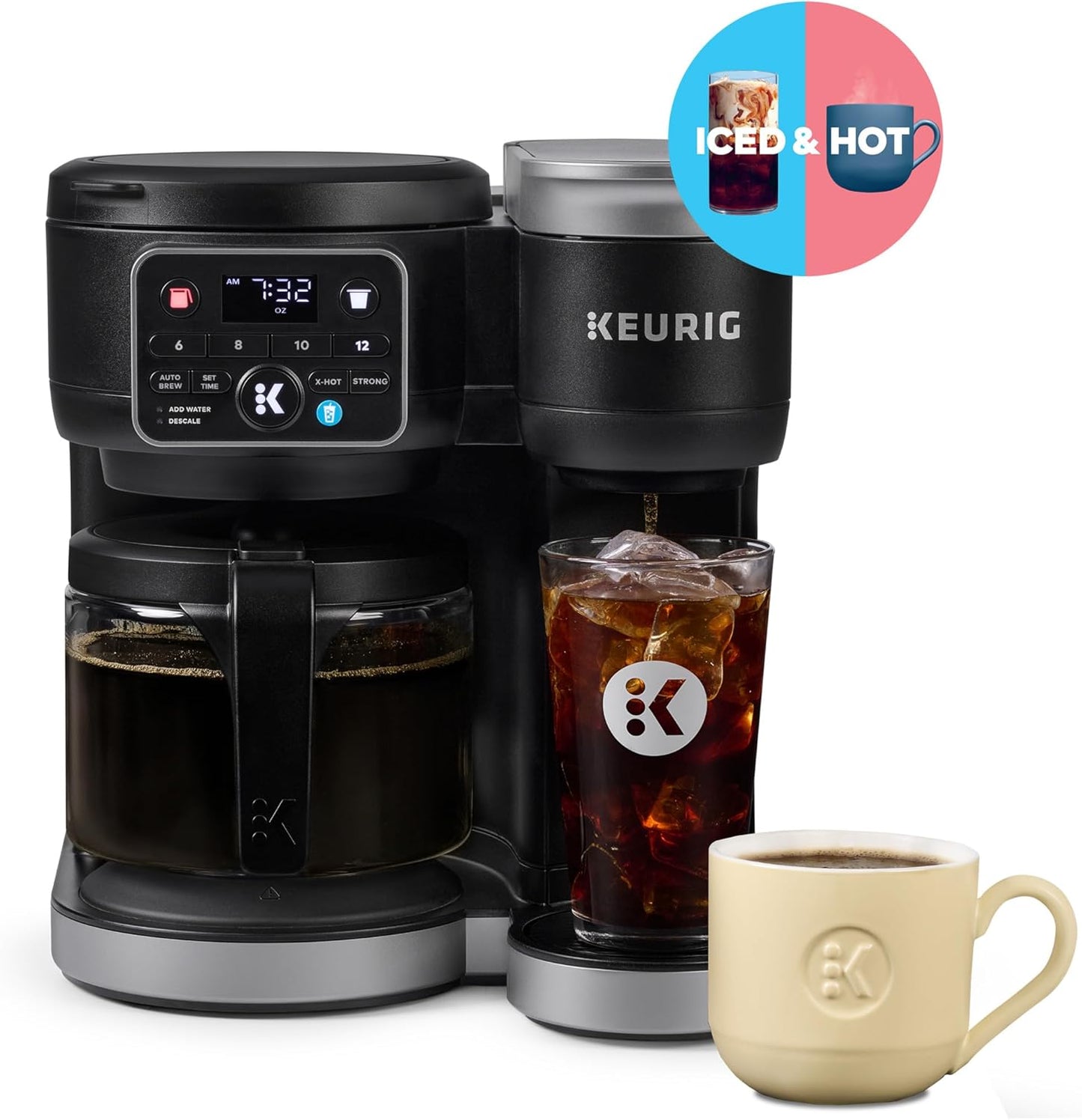 Hot & Iced Single Serve & Carafe Coffee Maker