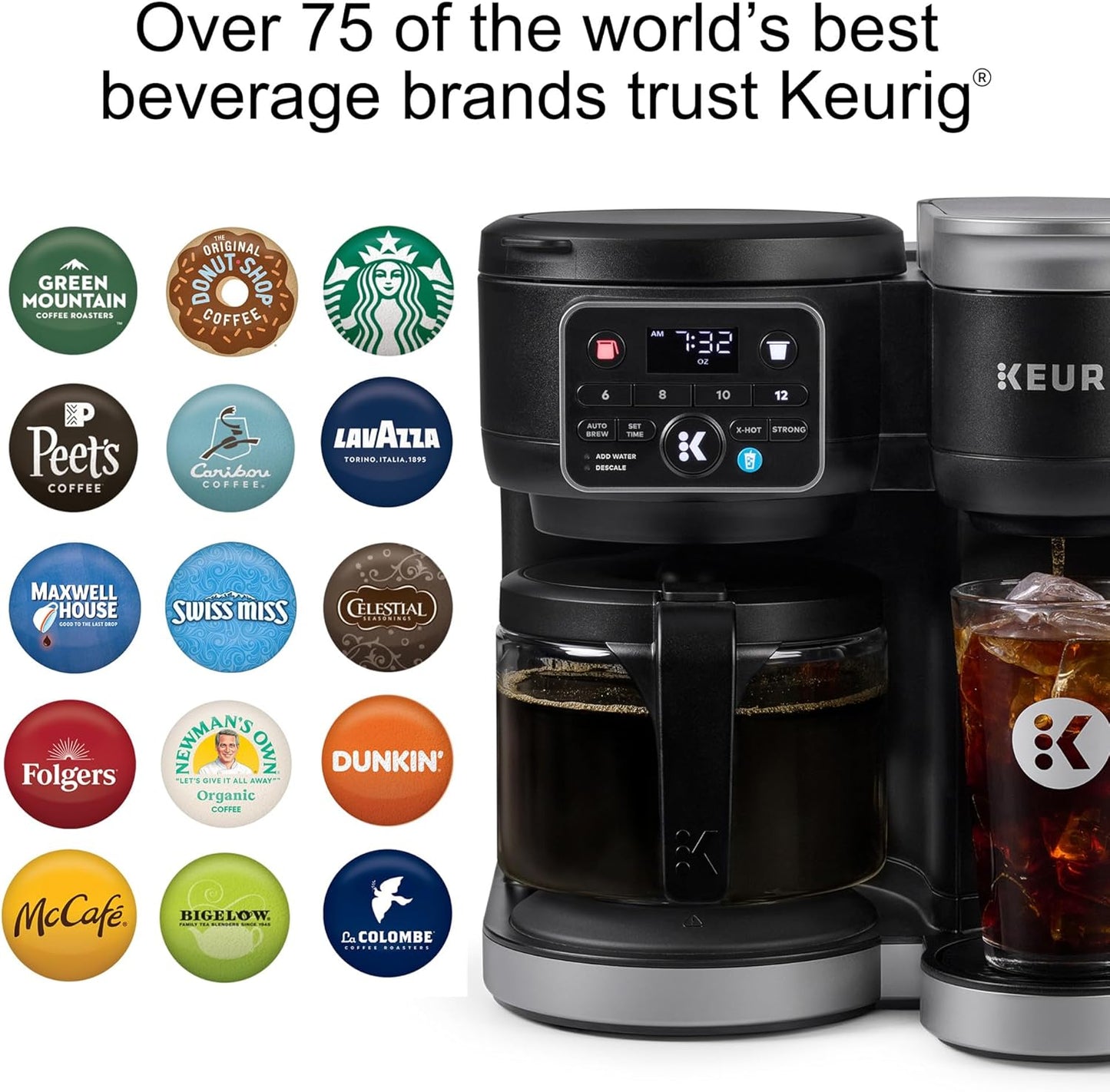 Hot & Iced Single Serve & Carafe Coffee Maker